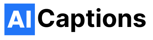 Add Captions to Video Logo